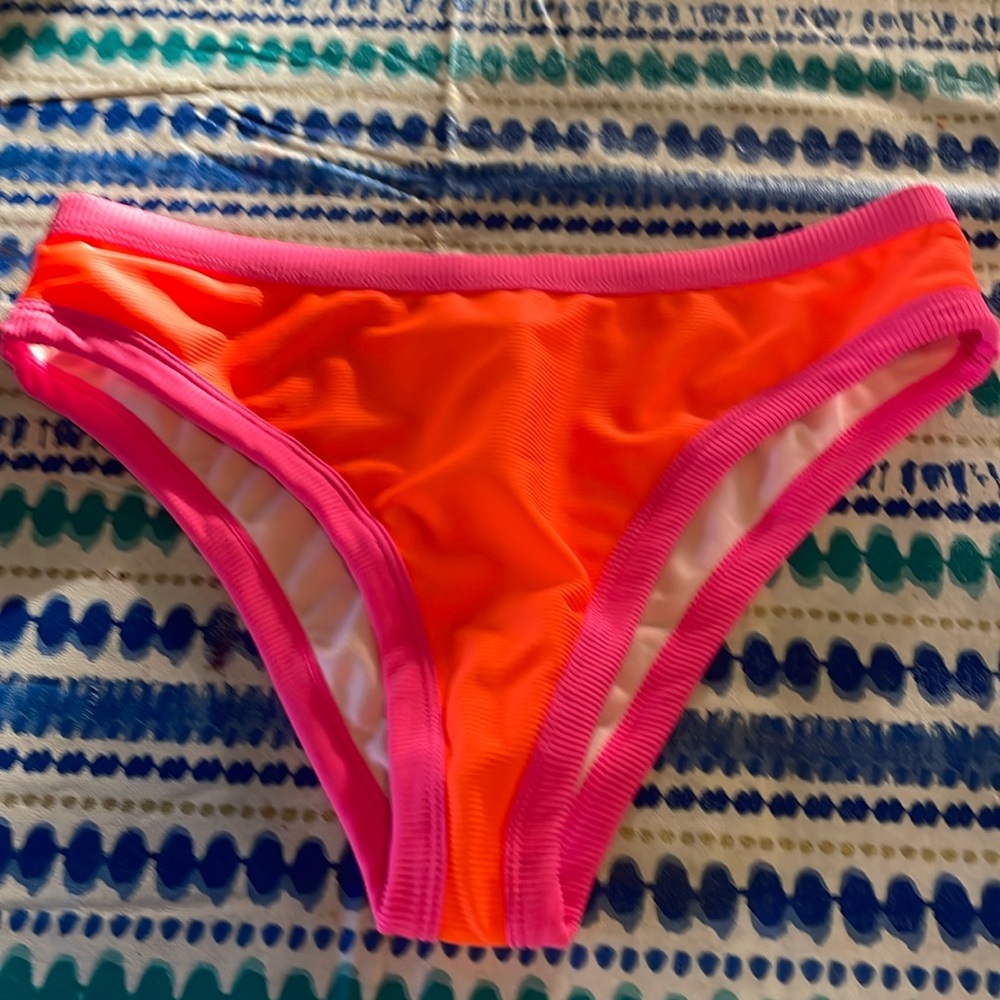 Orange and hot pink